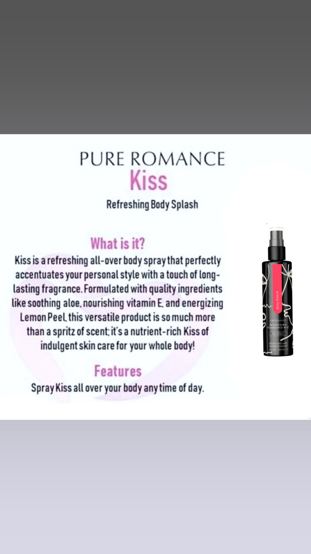 Kiss - Pheromone Fragrance Mist - Dirty French