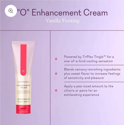 "O" Enhancement Cream - Vanilla Frosting