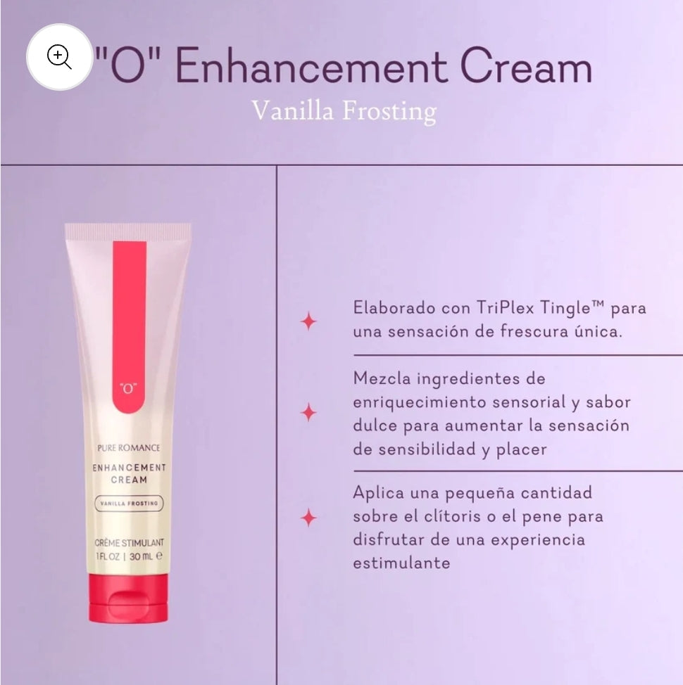 "O" Enhancement Cream - Vanilla Frosting