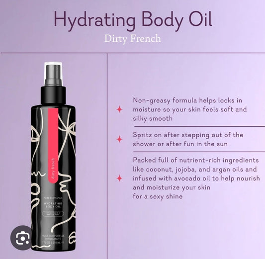 Body Dew - Pheromone Hydrating Body Oil - Dirty French