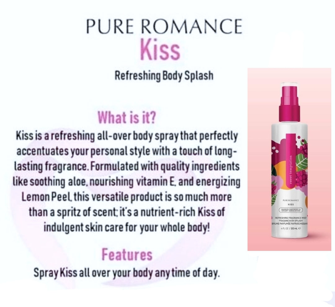 Kiss - Pheromone Fragrance Mist - Sweet Temptation - NEW!