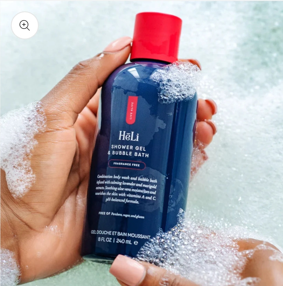 HēLi - Shower Gel & Bubble Bath & Vaginal Wash - Unscented (Skinny Dip)