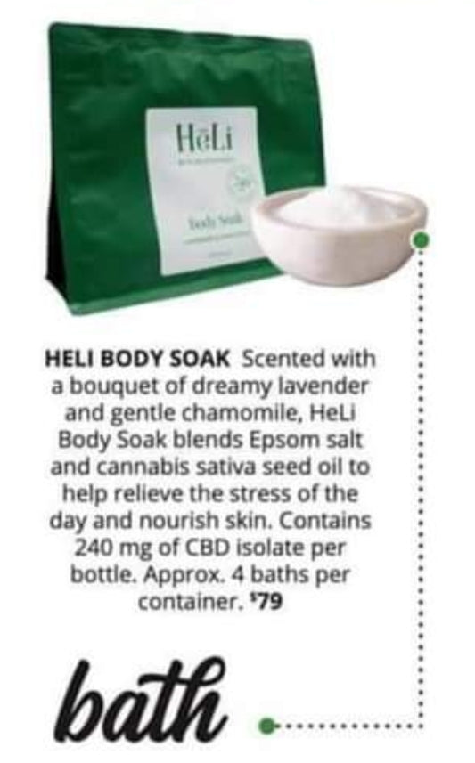 HeLi Body Soak
CBD Infused Body Soak