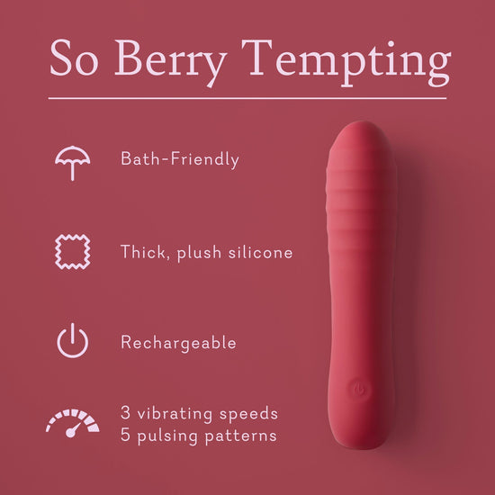 So Berry Tempting
Ultra Soft Vaginal Vibrator